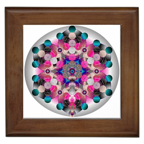 Music Harmonics Framed Tile from ArtsNow.com Front
