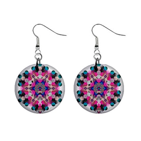 Music Harmonics 1  Button Earrings from ArtsNow.com Front