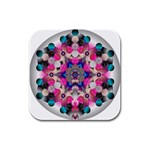 Music Harmonics Rubber Square Coaster (4 pack)