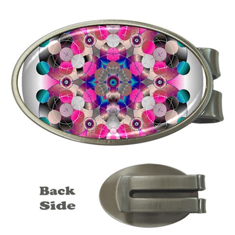 Music Harmonics Money Clip (Oval) from ArtsNow.com Front
