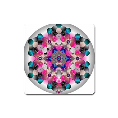 Music Harmonics Magnet (Square) from ArtsNow.com Front