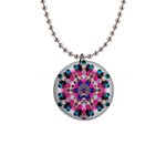 Music Harmonics 1  Button Necklace