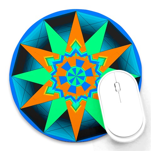 Polarity Round Mousepad from ArtsNow.com Front