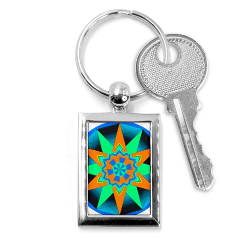 Polarity Key Chain (Rectangle) from ArtsNow.com Front