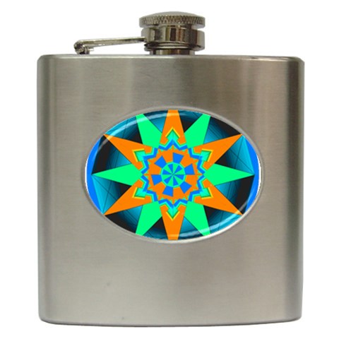 Polarity Hip Flask (6 oz) from ArtsNow.com Front