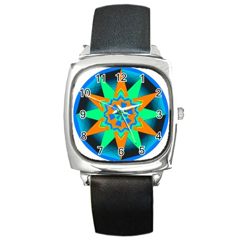 Polarity Square Metal Watch from ArtsNow.com Front
