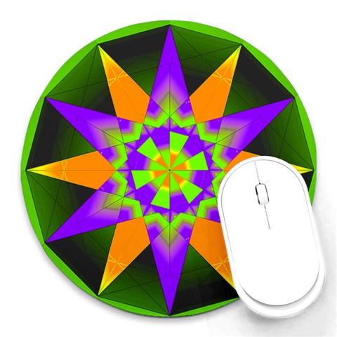 Polarity Round Mousepad from ArtsNow.com Front