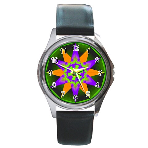 Polarity Round Metal Watch from ArtsNow.com Front