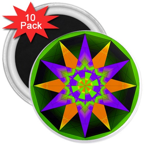 Polarity 3  Magnet (10 pack) from ArtsNow.com Front