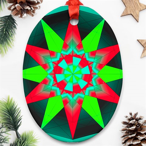 Polarity Ornament (Oval) from ArtsNow.com Front