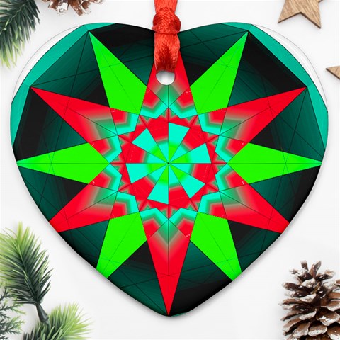 Polarity Ornament (Heart) from ArtsNow.com Front