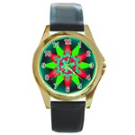 Polarity Round Gold Metal Watch
