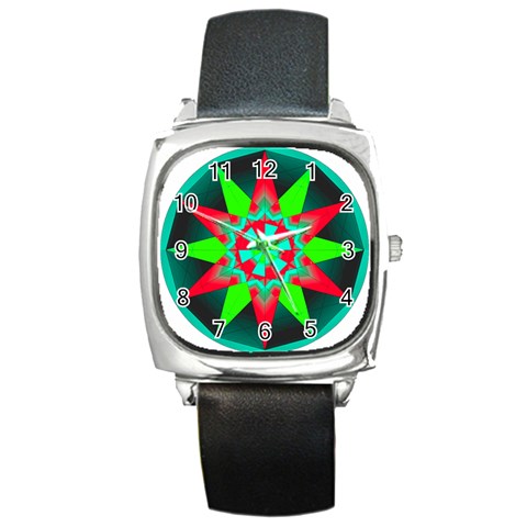 Polarity Square Metal Watch from ArtsNow.com Front