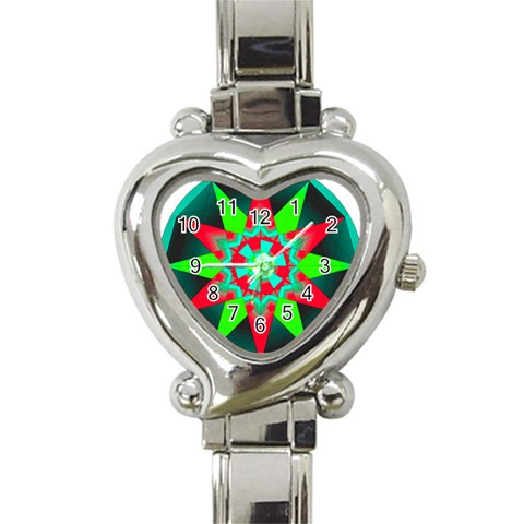 Polarity Heart Italian Charm Watch from ArtsNow.com Front