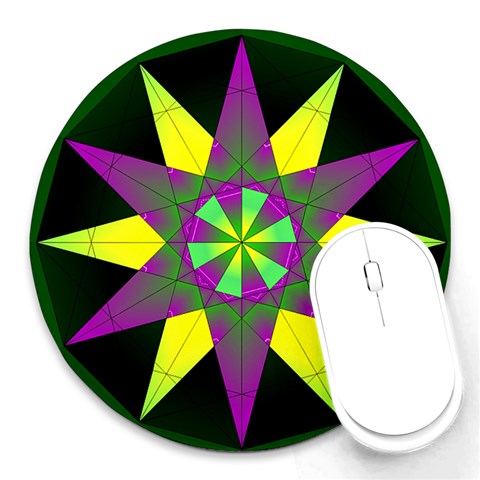 Polarity Round Mousepad from ArtsNow.com Front