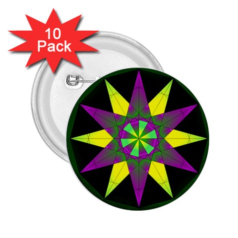 Polarity 2.25  Button (10 pack) from ArtsNow.com Front