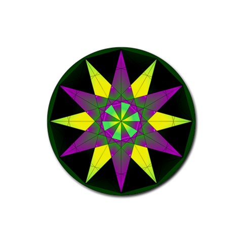 Polarity Rubber Round Coaster (4 pack) from ArtsNow.com Front