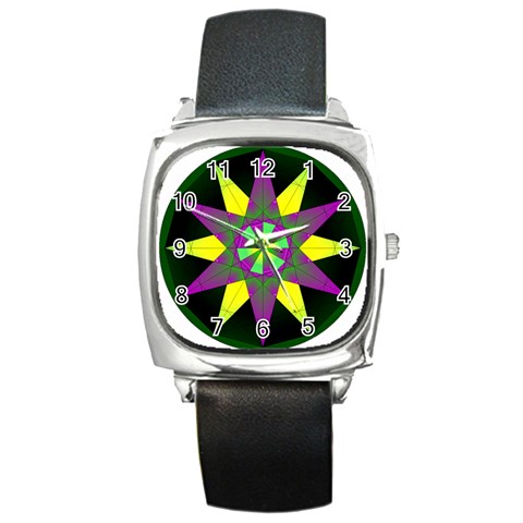 Polarity Square Metal Watch from ArtsNow.com Front