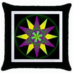 Polarity Throw Pillow Case (Black)