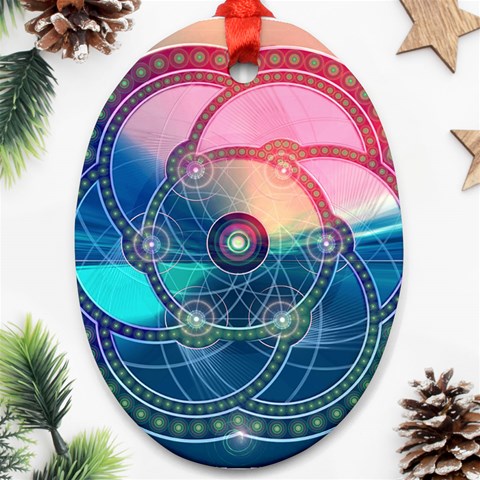 Remembrance Ornament (Oval) from ArtsNow.com Front