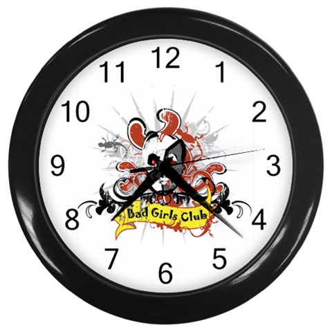 Bad Girls Club Wall Clock (Black) from ArtsNow.com Front