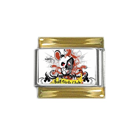 Bad Girls Club Gold Trim Italian Charm (9mm) from ArtsNow.com Front