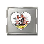 Bad Girls Club Mega Link Heart Italian Charm (18mm)