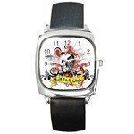 Bad Girls Club Square Metal Watch