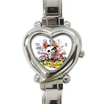 Bad Girls Club Heart Italian Charm Watch