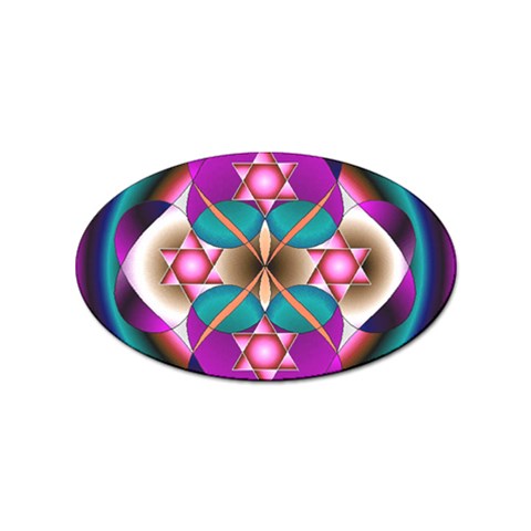 Sacred Heart Sticker Oval (100 pack) from ArtsNow.com Front