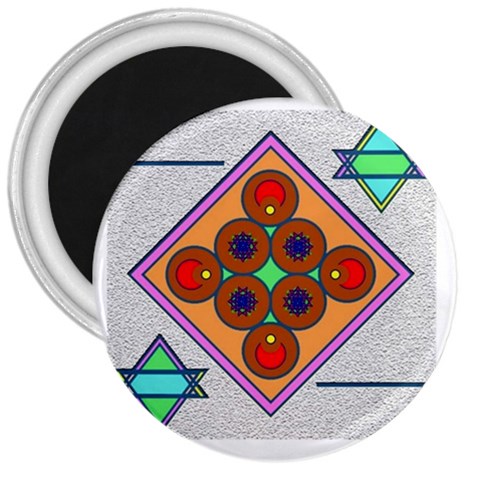 Sacred Mosaic 3  Magnet from ArtsNow.com Front