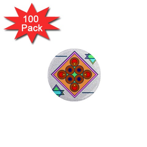 Sacred Mosaic 1  Mini Magnet (100 pack)  from ArtsNow.com Front
