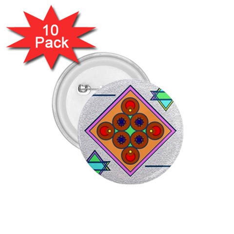 Sacred Mosaic 1.75  Button (10 pack)  from ArtsNow.com Front