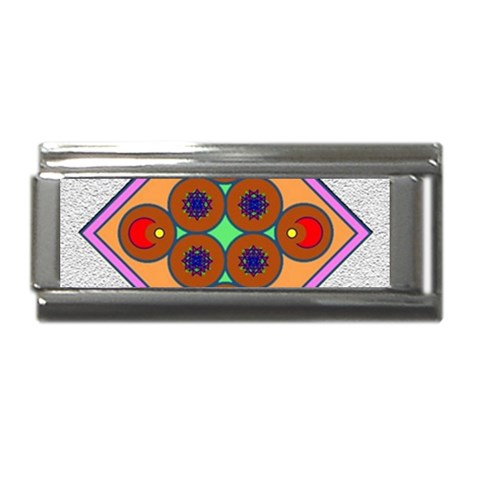 Sacred Mosaic Superlink Italian Charm (9mm) from ArtsNow.com Front