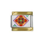 Sacred Mosaic Gold Trim Italian Charm (9mm)