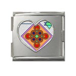 Sacred Mosaic Mega Link Heart Italian Charm (18mm)