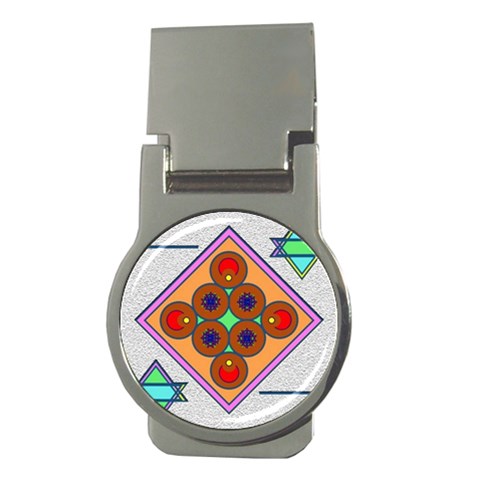 Sacred Mosaic Money Clip (Round) from ArtsNow.com Front