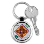 Sacred Mosaic Key Chain (Round)