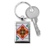 Sacred Mosaic Key Chain (Rectangle)