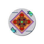 Sacred Mosaic Rubber Coaster (Round)