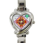 Sacred Mosaic Heart Italian Charm Watch