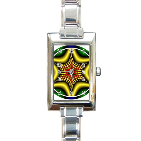 Space  n Time Rectangular Italian Charm Watch from ArtsNow.com Front