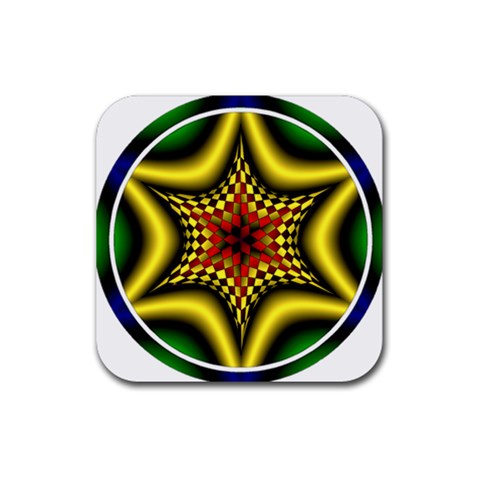 Space  n Time Rubber Coaster (Square) from ArtsNow.com Front