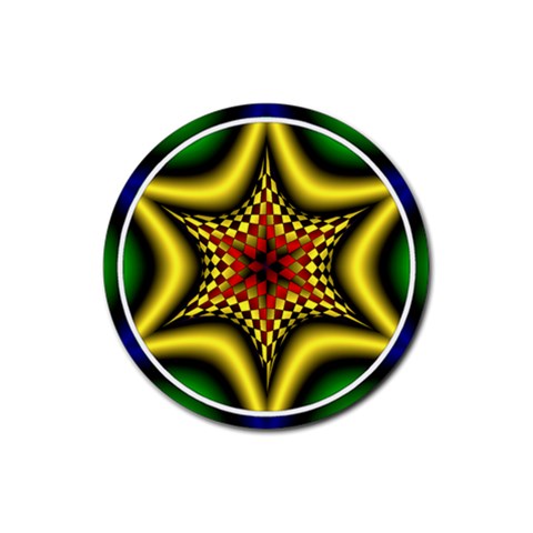 Space  n Time Rubber Round Coaster (4 pack) from ArtsNow.com Front