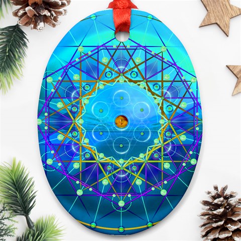 Synchronicity Ornament (Oval) from ArtsNow.com Front