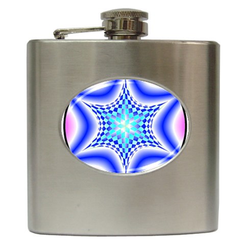 Space  n Time Hip Flask (6 oz) from ArtsNow.com Front