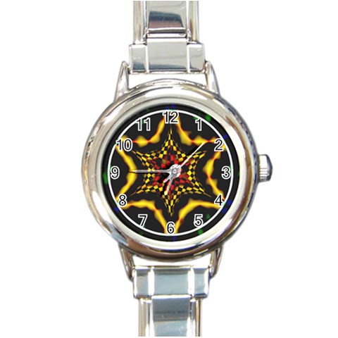 Space  n Time Round Italian Charm Watch from ArtsNow.com Front