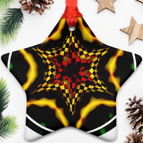 Space  n Time Ornament (Star) from ArtsNow.com Front