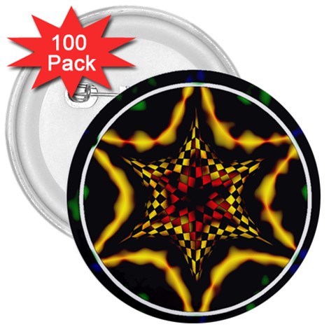Space  n Time 3  Button (100 pack) from ArtsNow.com Front
