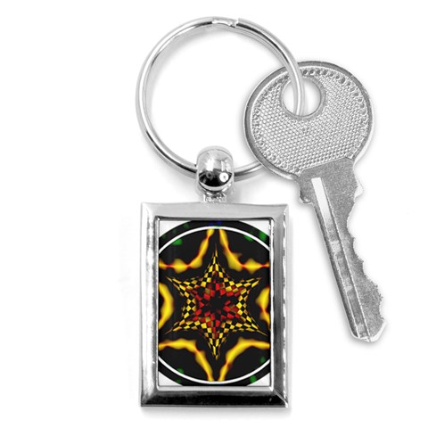 Space  n Time Key Chain (Rectangle) from ArtsNow.com Front